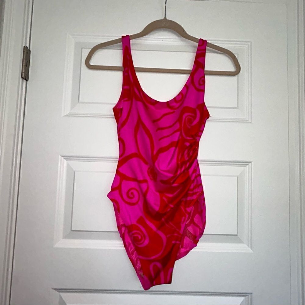 Vintage eStewart Floral Print One Piece Swimsuit